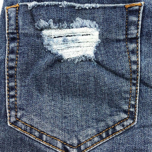 Indigo Rein High Rise Recycled Denim Bermuda Shorts Juniors Size 0 Waist 23” NEW - Picture 7 of 11